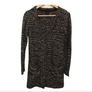 Forever 21 Long Black & Gray Cardigan Sweater